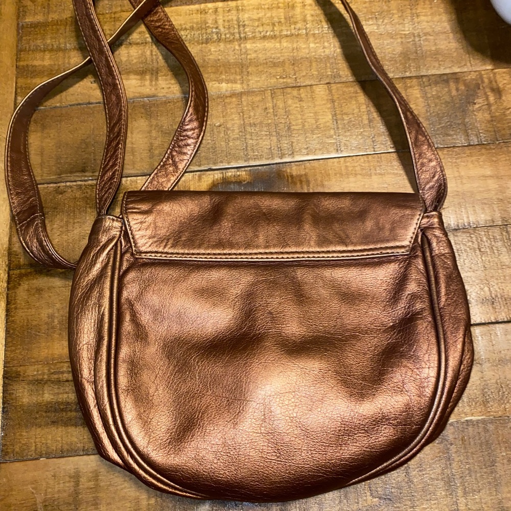Vintage Italian Copper Leather Purse - Picture 3 of 13